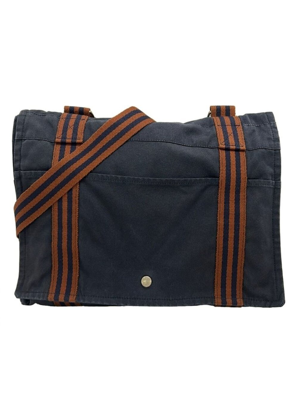 Hermes Shoulder Bag Fourre Tout Besace MM Navy Brown